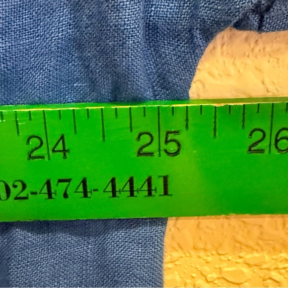 Italian Made Linen Women's Top Royal Blue sz XXL - Picture 7 of 9